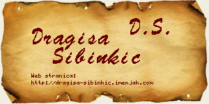 Dragiša Sibinkić vizit kartica
